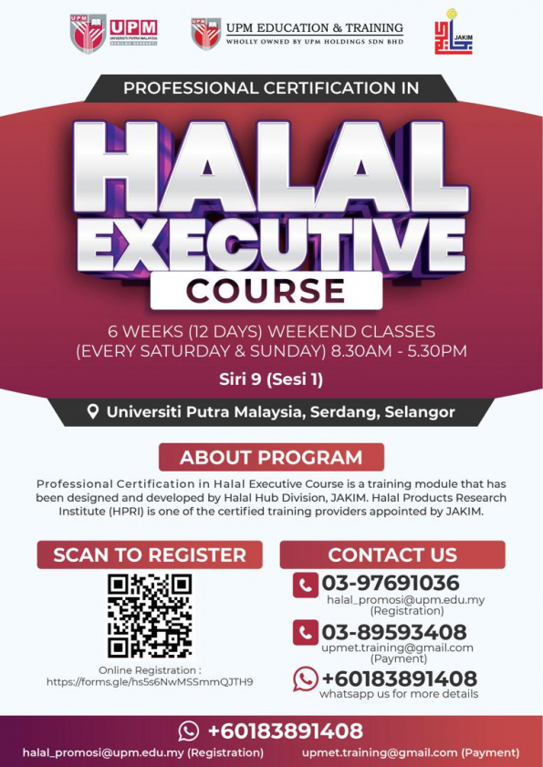 Kursus Halal Executive  Siri (9) 2024 (sesi 1)